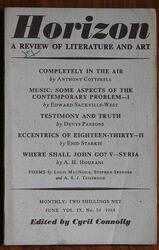 Horizon: A Review of Literature and Art Vol. IX, No. 54 June 1944
