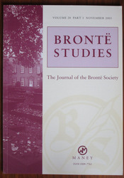 Brontë Studies: The Journal of the Brontë Society, Volume 28 Part 3 March 2003

