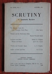 Scrutiny, A Quarterly Review: Vol. XVIII No 2 Autumn, 1951
