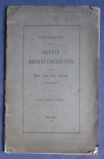 Catalgoue of the Gleave Brontë Collection at the Moss Side Free Library, Manchester
