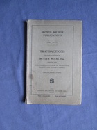 Brontë Society Transactions Part XLV No. 4 of Vol. VIII 1935
