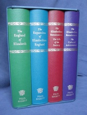 The Elizabethan Age: The England of Elizabeth; The Expansion of Elizabethan England;. The Elizabethan Renaissance: The Life of the Society; The Cultural Achievement. 4 volume box set.
